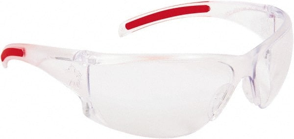 Safety Glass: Scratch-Resistant, Polycarbonate, Clear Lenses, Frameless, UV Protection MPN:HK110