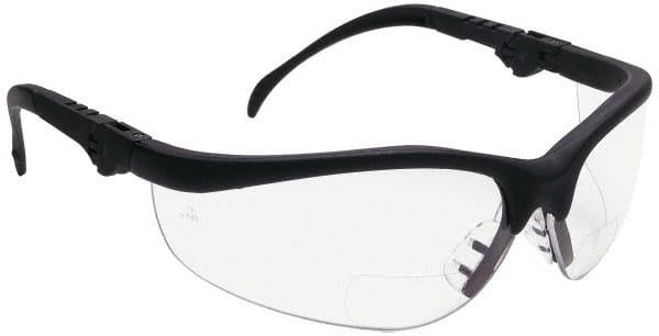 Magnifying Safety Glasses: +1, Clear Lenses, Scratch Resistant, ANSI Z87.1+ MPN:K3H10