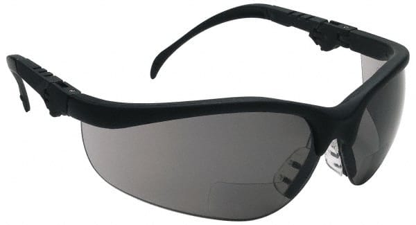 Magnifying Safety Glasses: +2.5, Gray Lenses, Scratch Resistant, ANSI Z87.1+ MPN:K3H25G