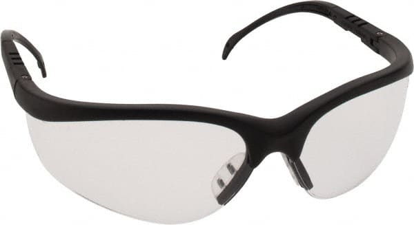 Safety Glass: Scratch-Resistant, Polycarbonate, Clear Lenses, Full-Framed, UV Protection MPN:KD110