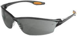 Safety Glass: Anti-Fog & Scratch-Resistant, Polycarbonate, Gray Lenses, Full-Framed, UV Protection MPN:LW212AF