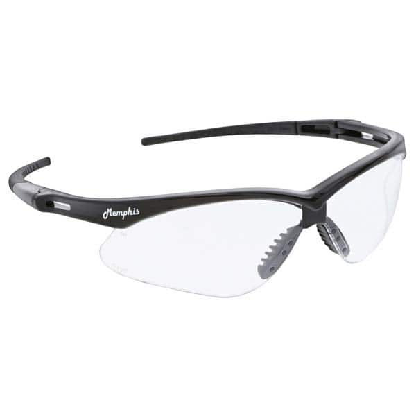 Safety Glass: Anti-Fog & Scratch-Resistant, Polycarbonate, Clear Lenses, Wraparound, UV Protection MPN:MP110AF