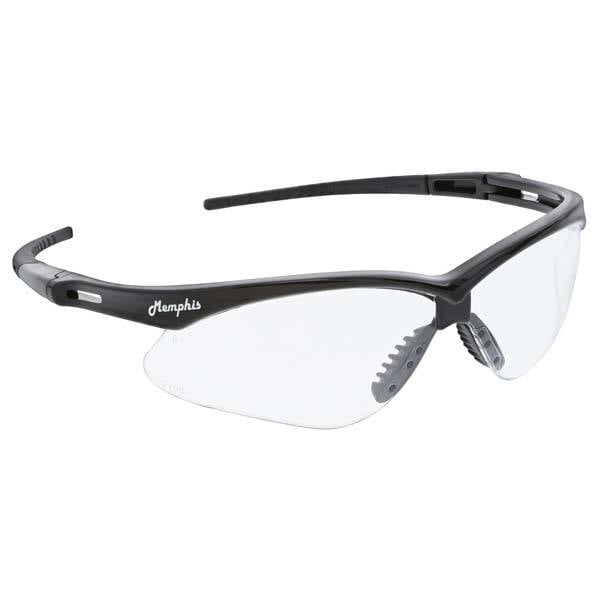 Safety Glass: Anti-Fog & Scratch-Resistant, Polycarbonate, Clear Lenses, Wraparound, UV Protection MPN:MP110PF