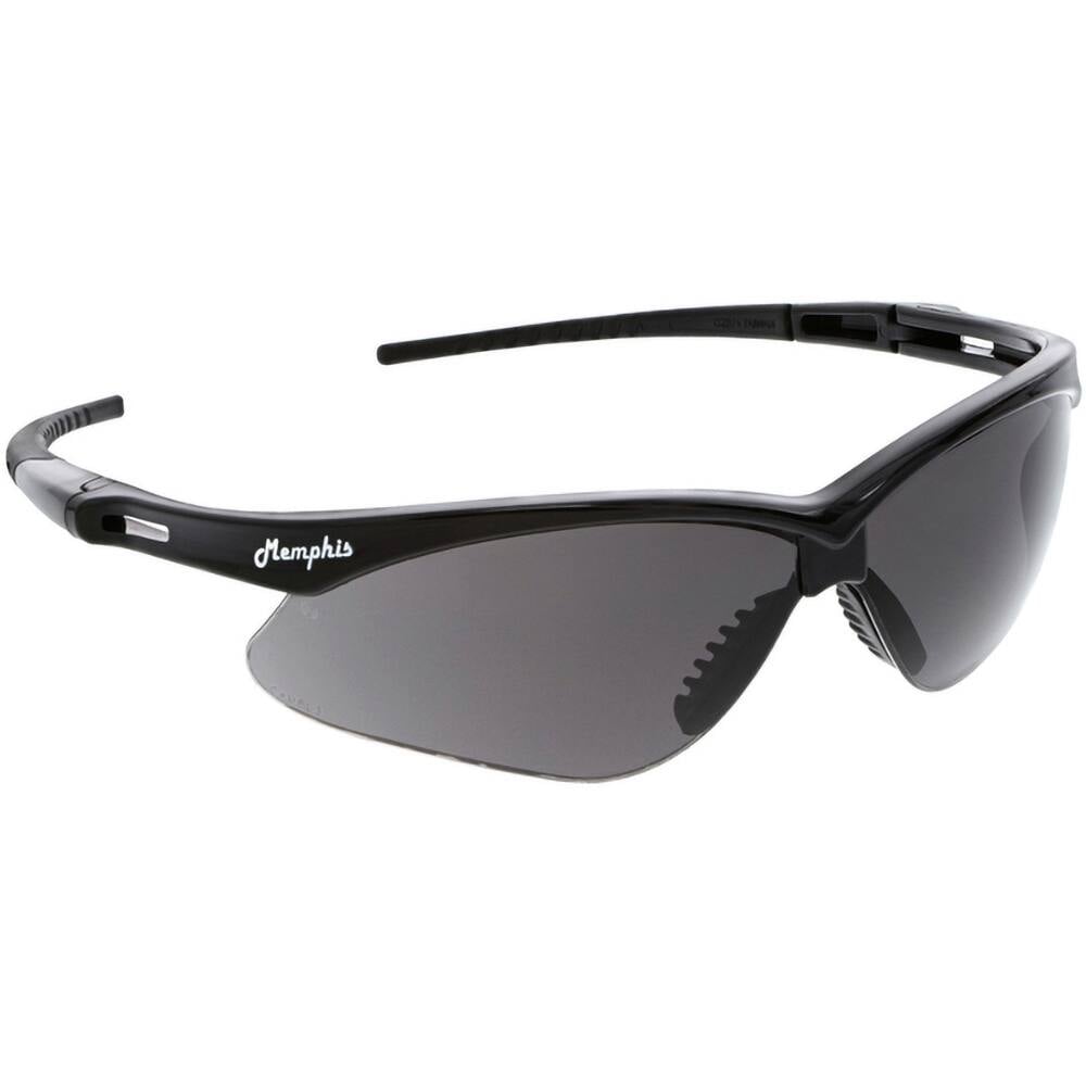 Safety Glass: Anti-Fog & Scratch-Resistant, Polycarbonate, Gray Lenses, Wraparound, UV Protection MPN:MP112AF