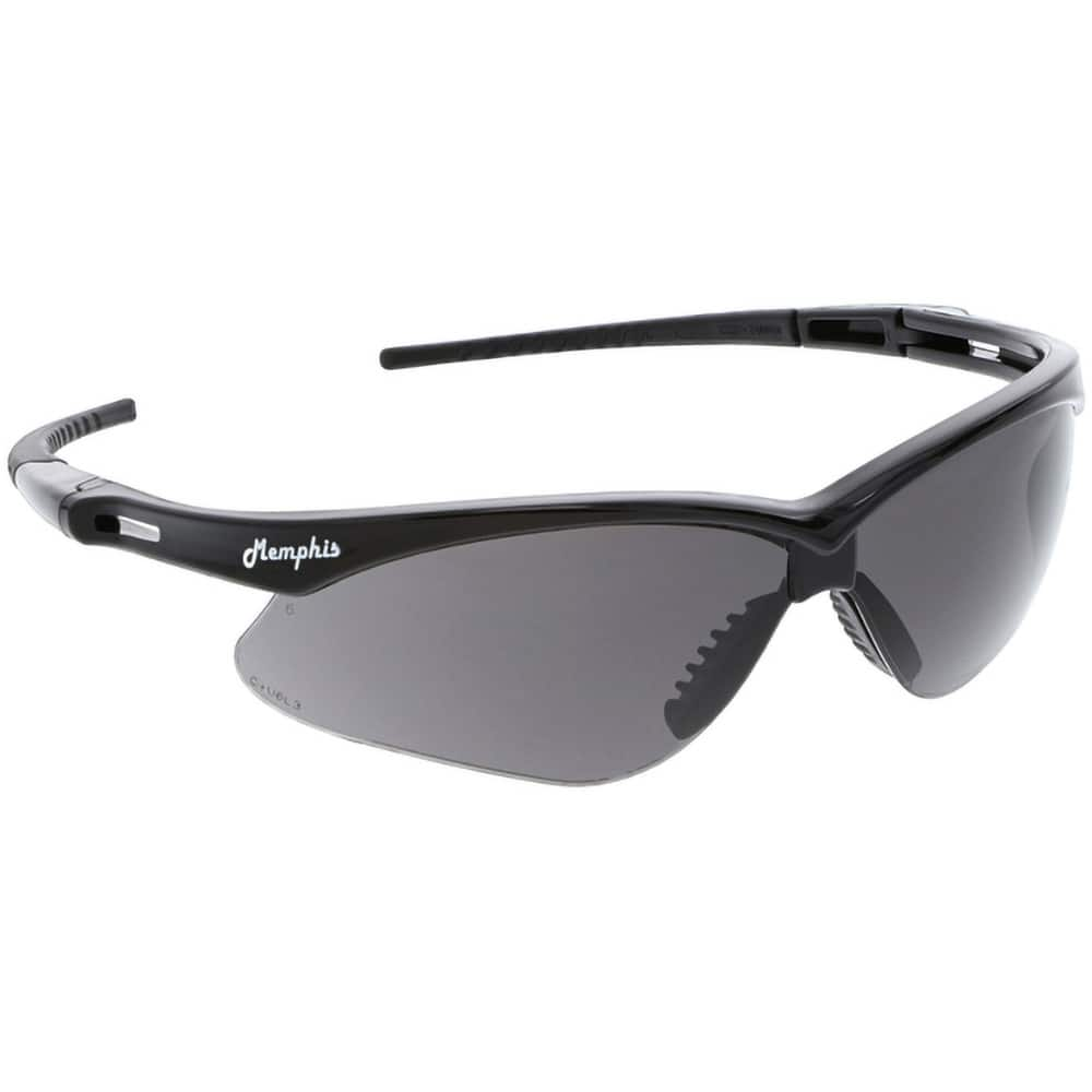 Safety Glass: Anti-Fog & Scratch-Resistant, Polycarbonate, Gray Lenses, Wraparound, UV Protection MPN:MP112PF