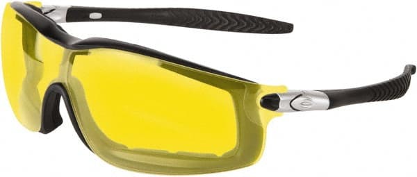 Safety Glass: Anti-Fog & Scratch-Resistant, Amber Lenses, Full-Framed MPN:RT114AF