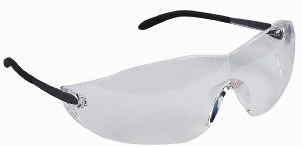 Safety Glass: Scratch-Resistant, Polycarbonate, Clear Lenses, Frameless, UV Protection MPN:S2110