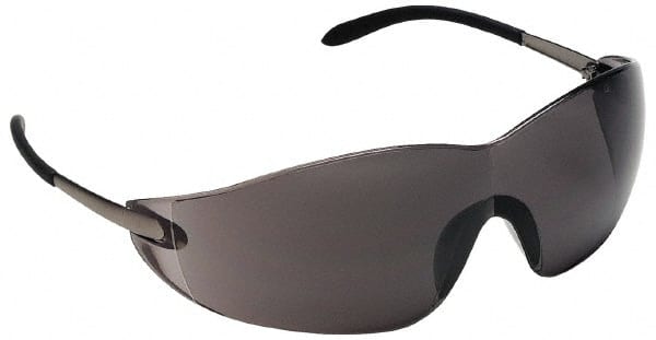 Safety Glass: Scratch-Resistant, Polycarbonate, Gray Lenses, Frameless, UV Protection MPN:S2112