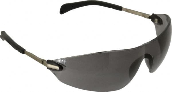 Safety Glass: Scratch-Resistant, Gray Lenses, Frameless, UV Protection MPN:S2212