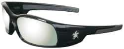 Safety Glass: Scratch-Resistant, Silver Mirror Lenses, Full-Framed, UV Protection MPN:SR117