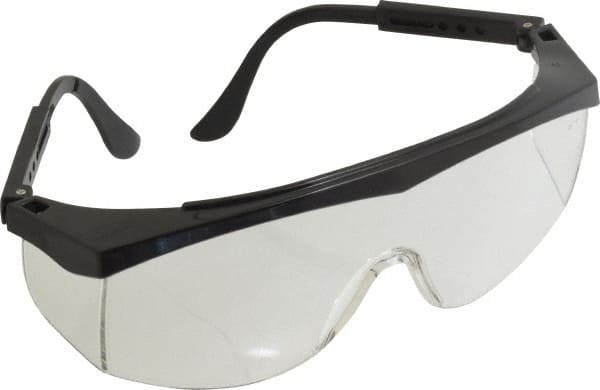 Safety Glass: Uncoated, Polycarbonate, Clear Lenses, Full-Framed, UV Protection MPN:SS010