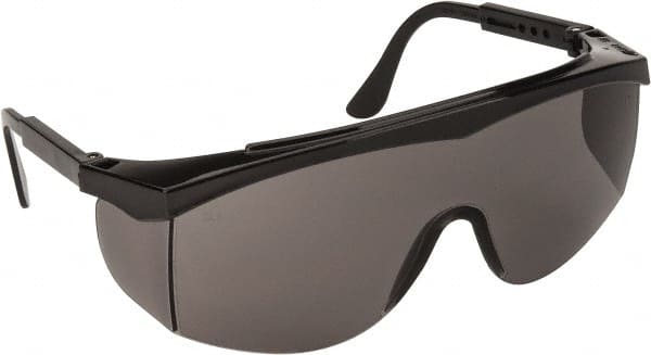 Safety Glass: Scratch-Resistant, Polycarbonate, Gray Lenses, Full-Framed, UV Protection MPN:SS112