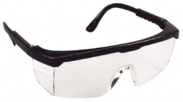 Safety Glass: Scratch-Resistant, Polycarbonate, Clear Lenses, Full-Framed, UV Protection MPN:SS120