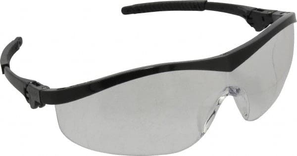 Safety Glass: Scratch-Resistant, Polycarbonate, Clear Lenses, Full-Framed, UV Protection MPN:ST110