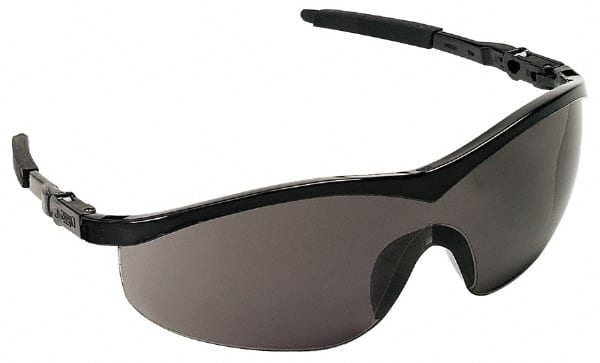 Safety Glass: Scratch-Resistant, Polycarbonate, Gray Lenses, Full-Framed, UV Protection MPN:ST112