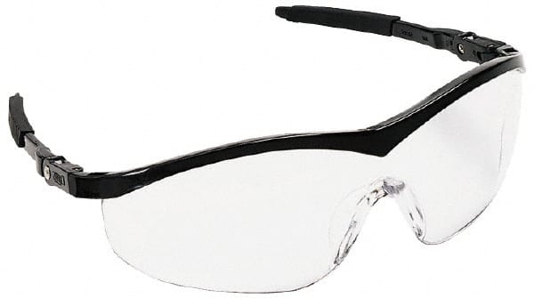 Safety Glass: Scratch-Resistant, Polycarbonate, Amber Lenses, Full-Framed, UV Protection MPN:ST114