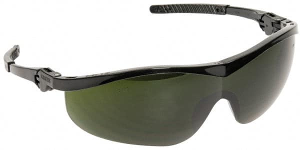 Safety Glass: Scratch-Resistant, Polycarbonate, Green Lenses, Full-Framed MPN:ST1150