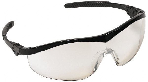 Safety Glass: Scratch-Resistant, Polycarbonate, Clear Mirror Lenses, Full-Framed, UV Protection MPN:ST119