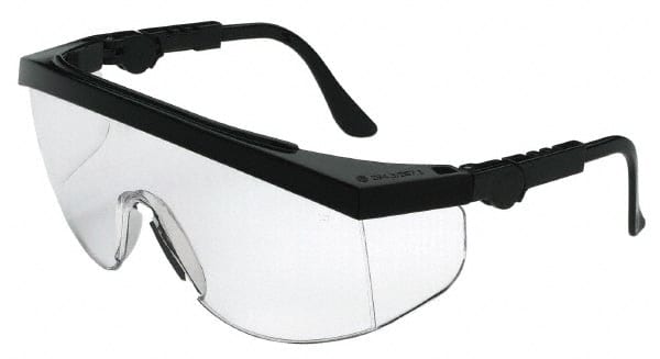 Safety Glass: Scratch-Resistant, Polycarbonate, Clear Lenses, Full-Framed, UV Protection MPN:TK110