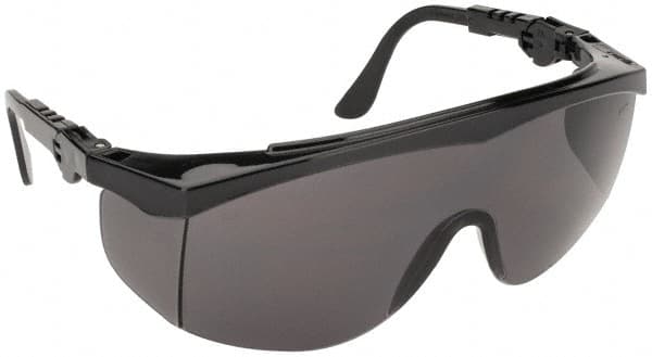 Safety Glass: Scratch-Resistant, Polycarbonate, Gray Lenses, Full-Framed, UV Protection MPN:TK112