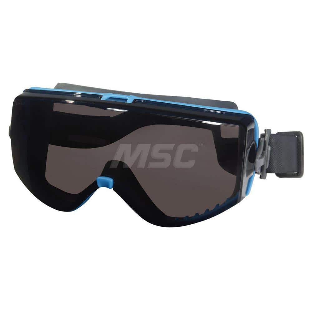 Safety Goggles: Chemical Splash Dust & Particulates, Anti-Fog, Gray Polycarbonate Lenses MPN:HB1322PF