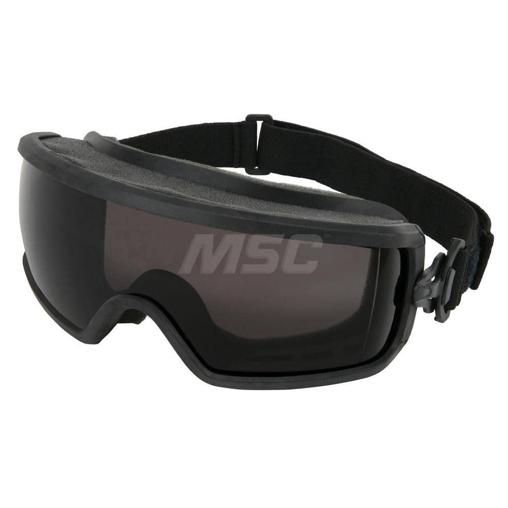 Safety Goggles: Debris Dust & Impact, Anti-Fog, Gray Polycarbonate Lenses MPN:PD1212AF