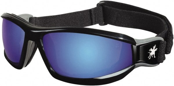 Safety Goggles: Dust, Scratch-Resistant, Blue Mirror Polycarbonate Lenses MPN:RP118B