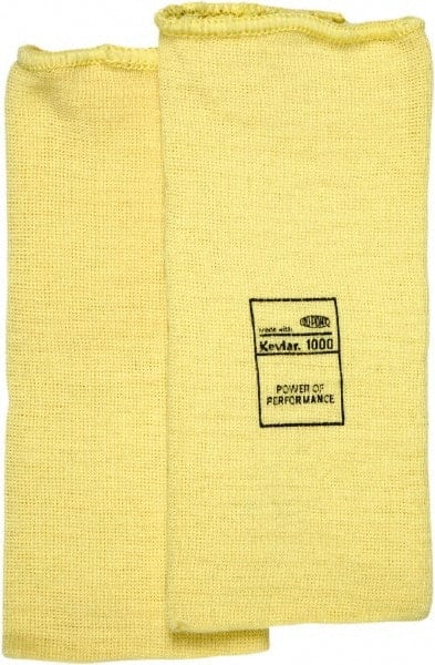 Cut-Resistant Sleeves: Size One Size Fits All, Kevlar, Yellow MPN:9370