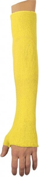 Cut-Resistant Sleeves: Size One Size Fits All, Kevlar, Yellow MPN:9378B