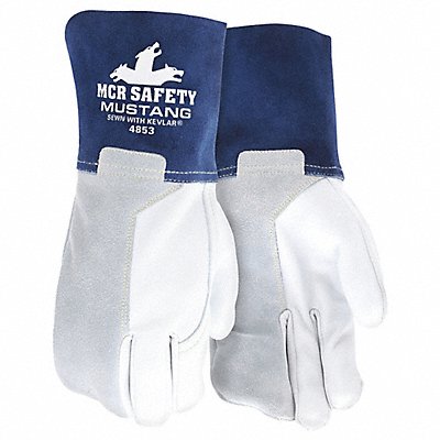 Welding Leather Glove Blue/Gray M PK12 MPN:4853M