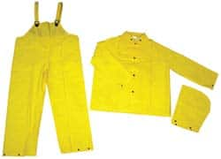 Suit with Pants: Size L, Yellow, Polyester & PVC MPN:2003L