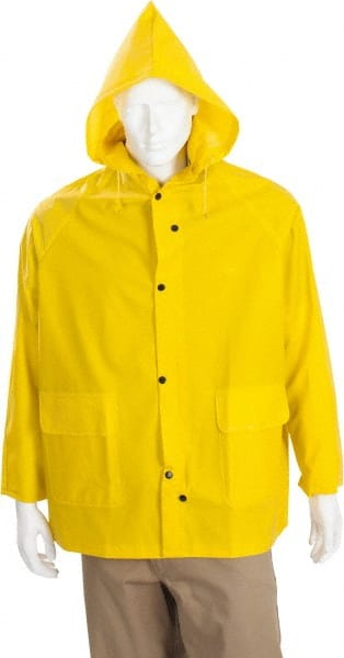 Rain Jacket: Size 4X-Large, Yellow, Polyester MPN:200JX4