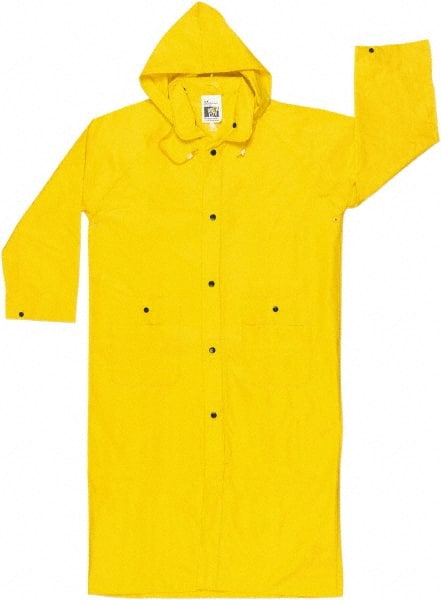 Rain Jacket: Size Medium, Yellow, Nylon & Polyvinylchloride MPN:300CM