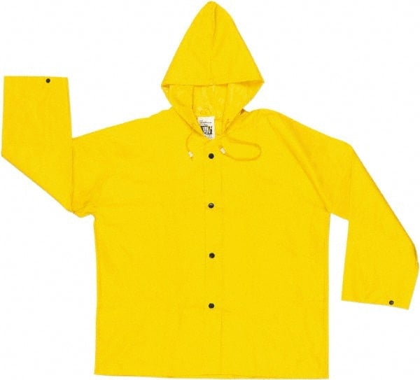 Rain Jacket: Size Large, Yellow, Nylon & Polyvinylchloride MPN:300JHL