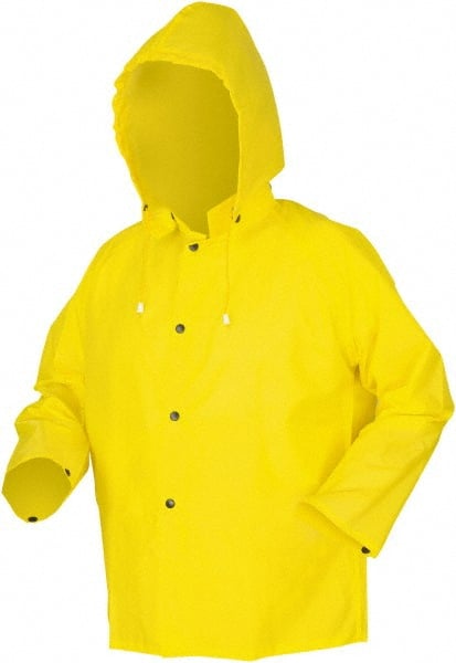 Rain Jacket: Size 3X-Large, Yellow, Nylon & Polyvinylchloride MPN:550JX3