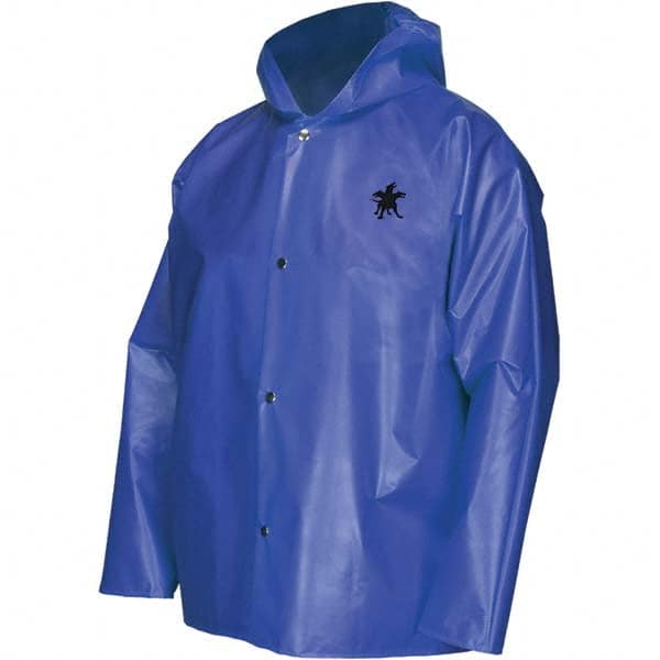 Rain Jacket: Size X-Large, Blue, Nylon MPN:563JHXL
