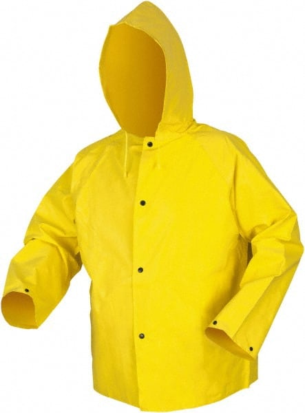 Rain Jacket: Size Medium, Yellow, Nylon MPN:800JHM