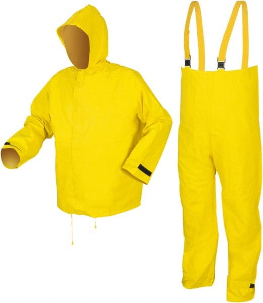 Suit with Bib Overalls: Size M, Yellow, Nylon MPN:8402M