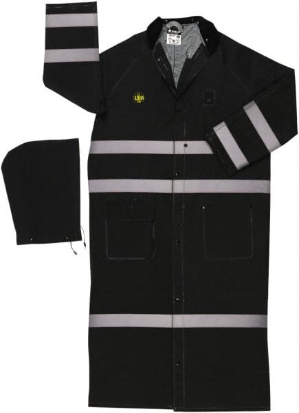 Rain Jacket: Size Medium, Black, Polyester MPN:FR267CRM