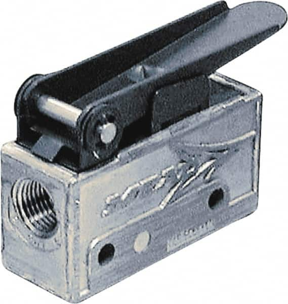 Mechanically Operated Valve: 3-Way Pilot, Cross Roller Actuator, 1/8