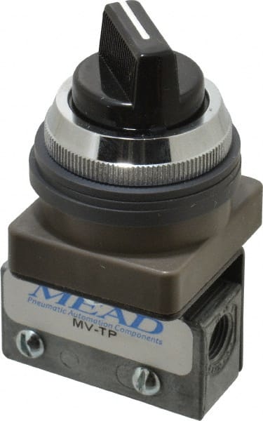 Mechanically Operated Valve: 3-Way Pilot, Two Position Actuator, 1/8