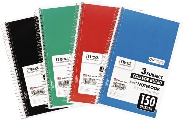 Notebook: 150 Sheets, College Ruled, White Paper MPN:MEA06900