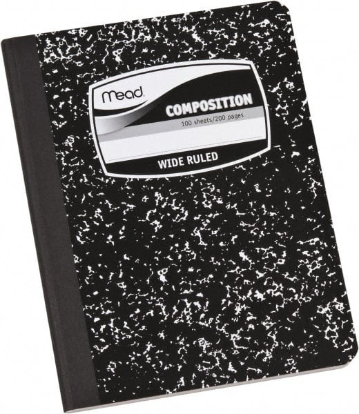 Composition Book: 100 Sheets, White Paper MPN:MEA09910