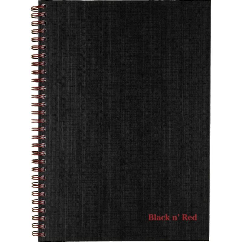 Black n Red Business Notebook, 70 Sheets, Black (Min Order Qty 3) MPN:400110532