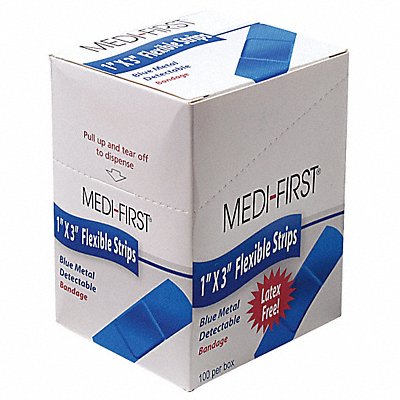 Metal Detectable Bandages Blue PK100 MPN:68033