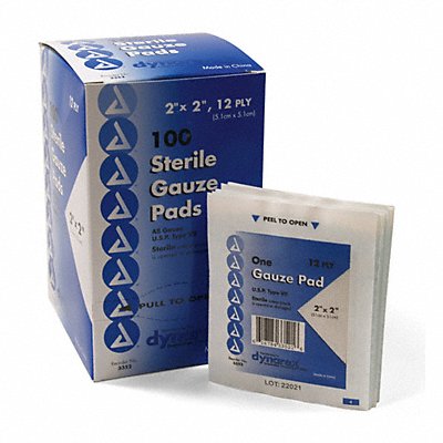 Gauze Pad Cotton Blend Gauze PK100 MPN:60633