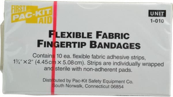 10 Qty 1 Pack Fingertip Self-Adhesive Bandage MPN:62612