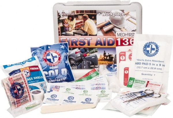 Multipurpose/Auto/Travel First Aid Kit: 136 Pc MPN:40136