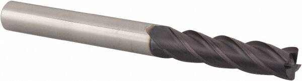 Corner Radius End Mill: 5 mm Dia, 20 mm LOC, 0.4 mm Radius, 4 Flutes, Solid Carbide MPN:11403