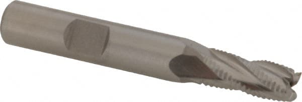 Square End Mill: 5/16'' Dia, 3/4'' LOC, 3/8'' Shank Dia, 2-1/2'' OAL, 4 Flutes, Cobalt MPN:17675